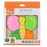 Fából készült mini puzzle pillangó gyerekeknek Vigától