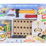 Csavarozós építőkészlet gyerekeknek – 80 darab