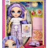 Rainbow High Junior High – pizsamaparti Violet Purple divatbaba