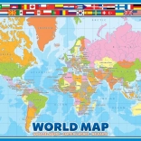 EUROGRAPHICS Puzzle Világtérkép 100 darab