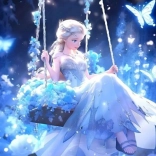 Gyémántfestés Elsa hintán