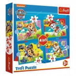 4 az 1-ben Puzzle Mancs Őrjárat Futó Kutyusok