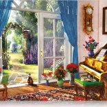 Puzzle Szobába nyíló ajtó látványa 1000 darab