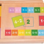 Fa oktatási lapkák összeadás és kivonás gyakorlásához