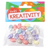 Színes gyöngyök – pasztellszín-mix, 15 g