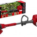 Piros gyerek kerti fűnyíró effektekkel