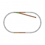 Piko B sínkészlet H0 zsákvágánnyal