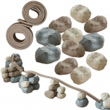 Rugalmas pálya gumis építőkockákkal 42 db