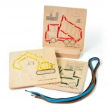 Számos fűzőjáték – építőgépek BIGJIGS TOYS