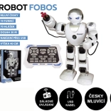 Interaktív FOBOS robot 40 cm, csehül beszélő, távirányítással és USB-töltéssel