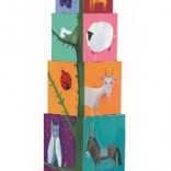 Dobozos torony természet- és állatmintákkal