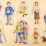 Small foot fa puzzle Család