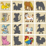 Pexeso Állatkák és árnyaik