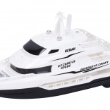 Lendkerekes hajó hatásokkal Fehér 22 cm