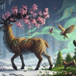 Puzzle Tavaszi szarvas 1000 darabbal