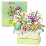 Építőeszköz Virágkompozíció LED-del, 750 darab