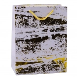 Elegáns ajándéktáska arany díszítéssel 23 x 18 x 10 cm