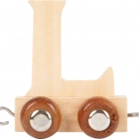 small foot L betűs fa vagonka vonatpályákhoz