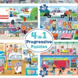 Hősök akcióban 4 az 1-ben puzzle EDUCA-tól (20,40,60,80 darabos)