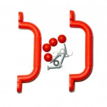 2Kids Toys műanyag kapaszkodók, piros