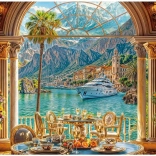 Puzzle Mediterrán desszert 1500 darab CASTORLAND