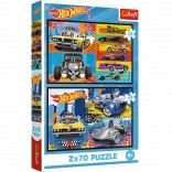 Puzzle 2x70 Autók Hot Wheels