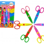 Kreatív ollók Színes dekoratív minták scrapbookinghoz 6 db