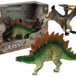 Dínó játék készlet Stegosaurus és Pteranodon