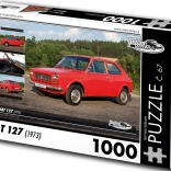Retro autók puzzle Fiat 127 1973-ból, 1000 darab