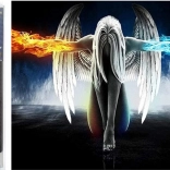 Gyémántfestés Bukott angyal 30x40 cm