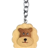 Fa kulcstartó Álló oroszlán