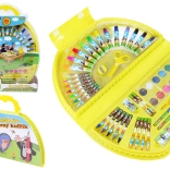 Kreatív rajzkészlet bőröndben, 50 darab – KRTEČEK