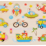 Fa beillesztős játék Közlekedés