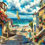 Puzzle Bájkos falu 1000 darab