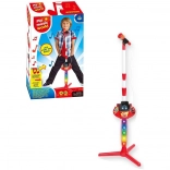 Gyermek mikrofon elemmel és zenei hatásokkal