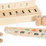 Small Foot fa képes válogató bedobó 60 darab