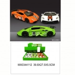 fém sportautó modell nyitható ajtókkal és visszahúzós funkcióval