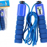 Kék ugrókötél számlálóval, 280 cm