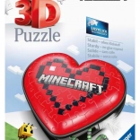 Ravensburger 3D puzzle szív Minecraft, 54 darab