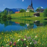 Inzell puzzle Szent Miklós-templommal, 1000 darab