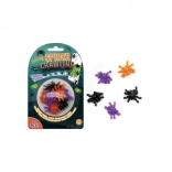 Ragadós szilikon pókok 3 cm – 12 darabos készlet