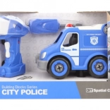 Csavarozható rendőrautó távirányítással