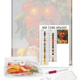 Gyémántmozaik Hullámok 40×50 – vászon, kövecskék, 3 az 1-ben applikátor és ragasztók