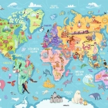 Puzzle Világtérkép XXL 100 db