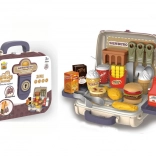 Hamburgerszett praktikus bőrönddel