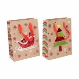 Karácsonyi ajándék papírtáska S, 23,5 × 17,5 × 8 cm