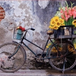 Educa puzzle bicikli virágokkal, 500 darab