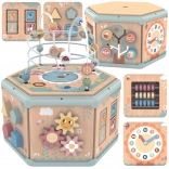 Interaktív fa Montessori kocka tevékenységekkel Tooky Toy