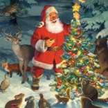 Puzzle COBBLE HILL Mikulás fája 1000 darab