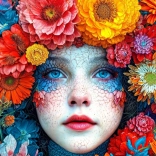 Virágok ölelésében puzzle 1000 darabos